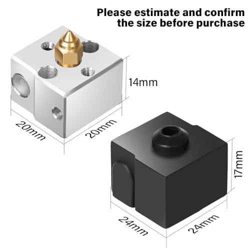 Creality Ender 3 V3 SE Silicone Sock, 4PCS Official 3D Printer Hotend Heater Block Cover Silicone Cover Insulation Heat Resistance Keep Hotend Clean 3D Printer Accessories Replacement Kit - size: Ender 3 V3 SE/5 S1/7