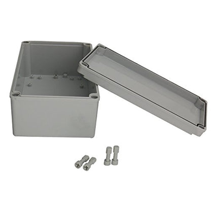 Ogrmar Plastic Dustproof IP65 Junction Box DIY Case Enclosure 10x6x4 - size: 10" x 6" x 4"
