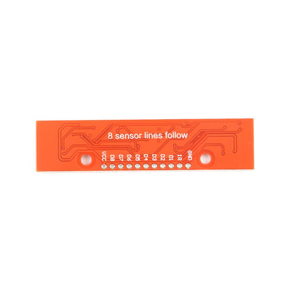 2Pcs 3.3V-5V Tracking Sensor Module 8 Channel Finding Module Line Follower Infrared Detection Sensor 8 bit Detector Hunt Board PCB