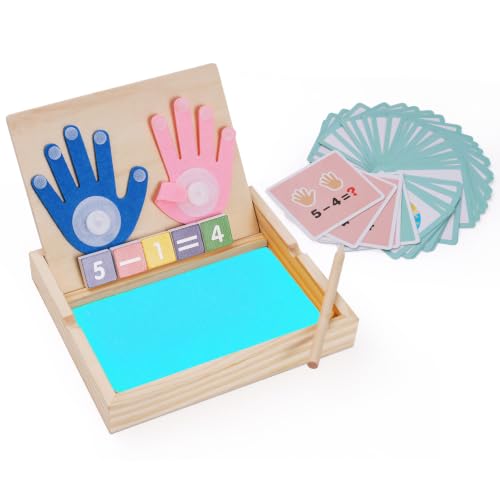 Montessori Sand Tray with Math & Alphabet Learning Cards - color: Blue