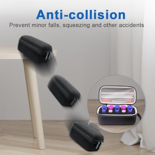 10 Slots Insulin Vial Protector Case for Diabetics Standard Insulin Vials - color: Black-10 Slots