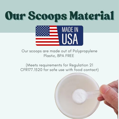 1/4 Teaspoon (1.25 mL) Long Handle Plastic Measuring Spoon for Coffee, Protein Powder, Pet Food, Spices, Grains, Dry Goods – Food-Grade BPA-Free (Pack of 25) - size: 1.25 mL | 1/4 Teaspoon