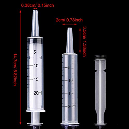 Frienda 4 Packs Syringes Without Needles 20 Ml - size: 20 ml