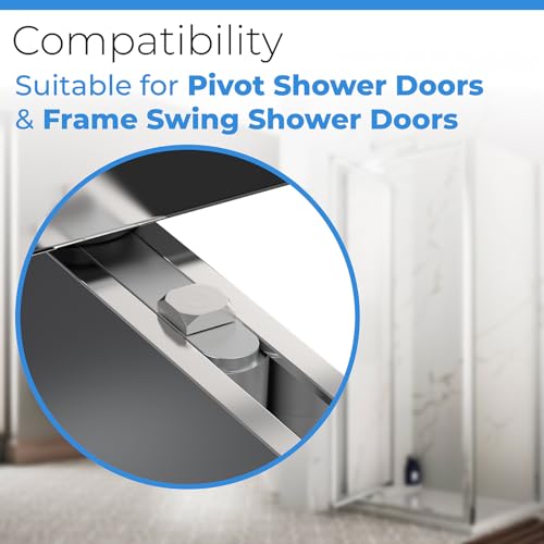 PalpitateC Shower Door Pivot Block with 3/4" Pin - size: #SDPB34