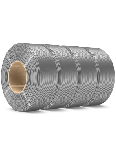 SUNLU PLA Refill Filament 1.75mm 4KG, Black*4 - color: Grey+grey+grey+grey, size: Pla+ Refill