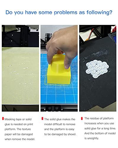 Creality Official CR-10 Platform Tempered Glass Bed with 4 Binder Clips, Removal Tool, 310x310x4mm, 3D Printer Cr-10s/Cr-10 V2 Upgraded Build Plate Printing Surface for Heated Bed - size: 310x310x4mm (CR-10)