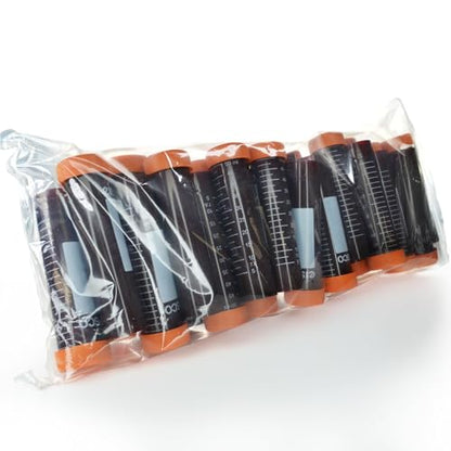 Eisco - Pack of 25, 50mL Non-Sterile Amber Centrifuge Tubes, Polypropylene, Flat Cap, Lab-Grade, Self-Standing - size: 50mL, style: Amber Self-Standing