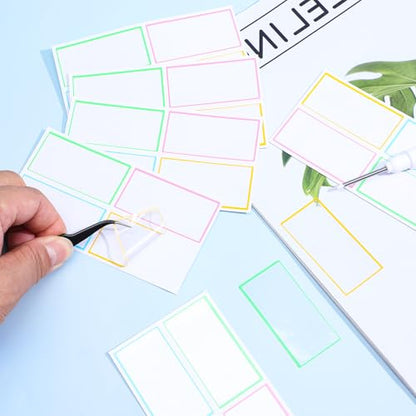 120 Pcs Dry Erase Labels, Waterproof Reusable Dry Erase Stickers Multicolor