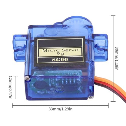 20Pcs SG90 9g Micro Servos Motor Kit for Arduino Projects,RC Car Robot Helicopter Airplane Controls Boat, Mini Servo Applications - color: 20 Pcs