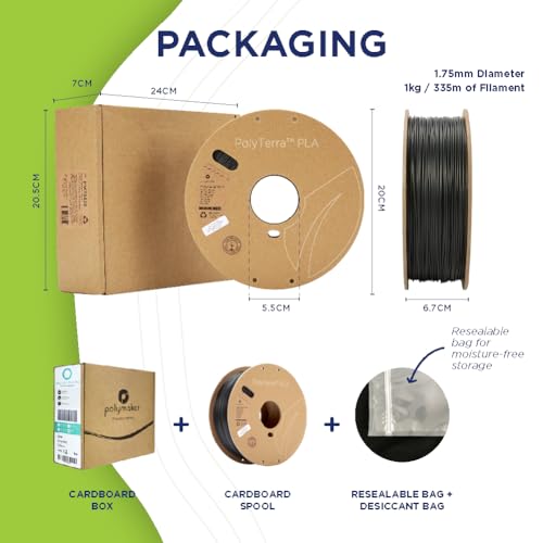 Polymaker Matte PLA Filament 1.75mm, 1kg, Arctic Teal - color: Matte Pla - 1.75mm Matte Arctic Teal (Hex Code: #61bcc3), size: 1kg