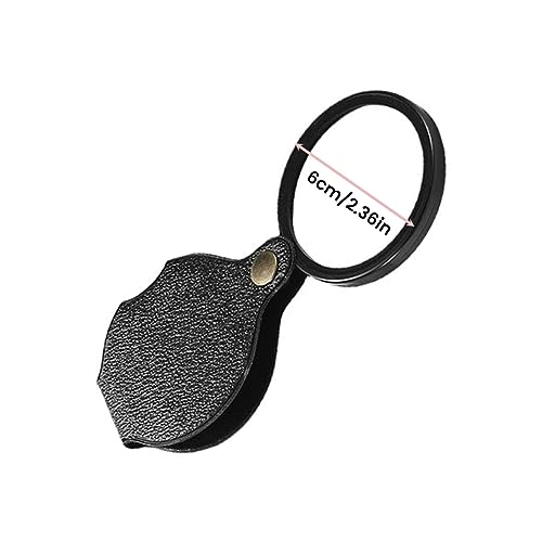 CALIDAKA 20X Pocket Magnifier, Mini Portable Magnifying Glass with 360 Rotating Protective Cover, for Reading, Crafts, Science Class, Jewelry