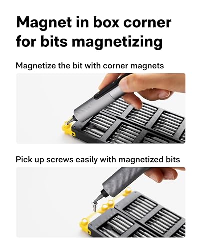HOTO 2-in-1 Master DIY & Repair Kit: Compact Craft Power Tool Kit – Includes Mini Rotary Tool, and Precision Screwdriver Set