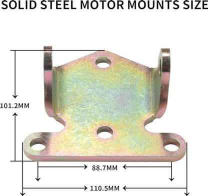 SBC/BBC Solid Steel Motor Mount Engine Bracket Kit for Chevy V8 283 327 350 400 Small & Big Block Chevy Engines Off Road Racing Frame Mount
