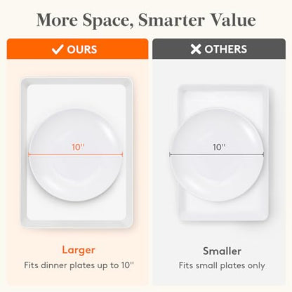 Lifewit 6 Pcs Extra Large Serving Trays for Party, 16" x 12" Food Platters - size: Extra Large (16" x 12")
