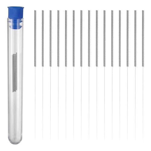 HARFINGTON 20pcs 3D Printer Nozzle Cleaning Needles 0.15mm Stainless Steel Nozzles Cleaner Tool 3D Printing Nozzle Cleaning Kit for 3D Printers Accessories - color: Silver Tone, size: 0.15mm