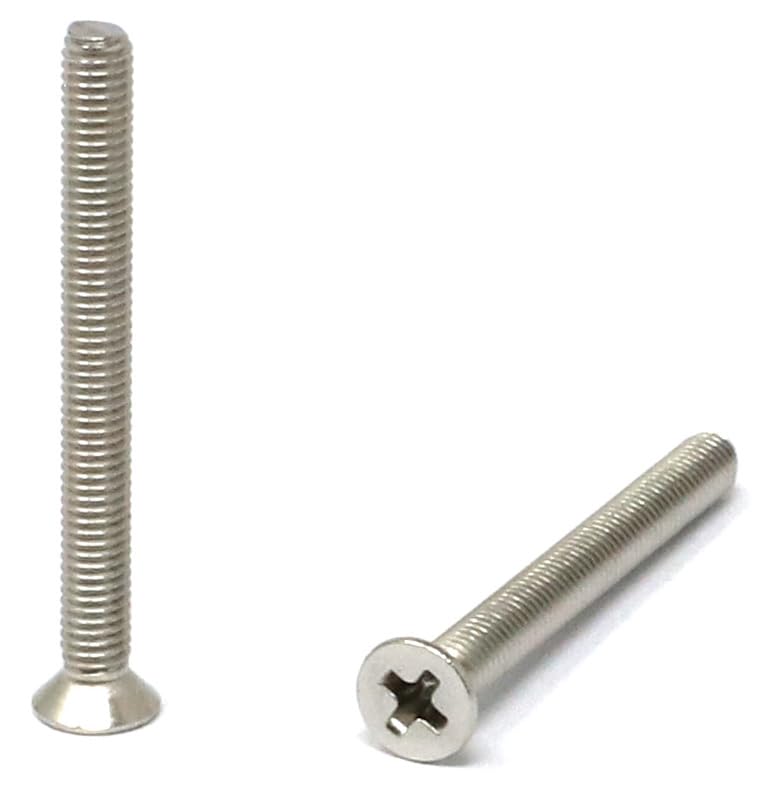iexcell 100 Pcs M3 x 30mm Thread Pitch 0.5 mm Stainless Steel 304 Phillips Drive Flat Head Countersunk Screws Bolts, Bright Finish - size: M3 x 30mm