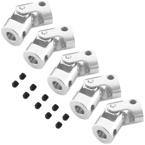 5Pack Vgoohobby Universal Rotatable Steering Shaft U Joint Coupling Motor Connector Coupler for RC Car Robot Crawler Boat (5mm to 5mm) - size: 5mm to 5mm