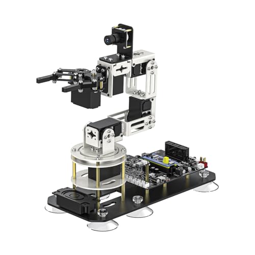 Yahboom ROS2 6DOF Robotic Arm Embodied Intelligence, 3D Spatial Recognition, Virtual Machine PC Control, AI Large Model Voice Module - color: Superior Kit