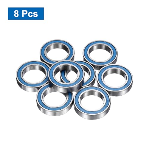 uxcell 8 Pcs 6804-2RS Deep Groove Micro Bearing, 20x32x7mm Chrome Steel - size: 6804-2RS