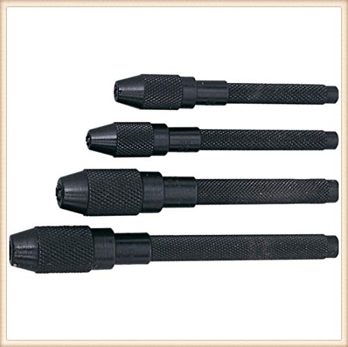 AI - Pin Vise Set, 4 Piece - Size 0 to 4.8mm - Set