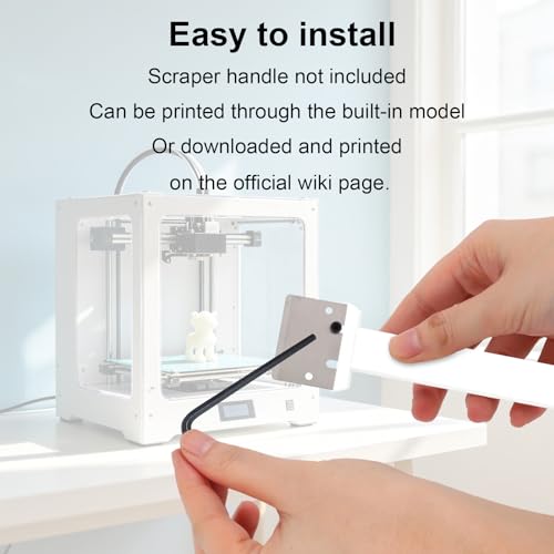 6pcs 3D Printer Scraper Blades with 12 Screws, SK5 Steel Sharp Cleaning Plate Scraper Blades Replacement 3D Printer Tools Accessories (Silver)