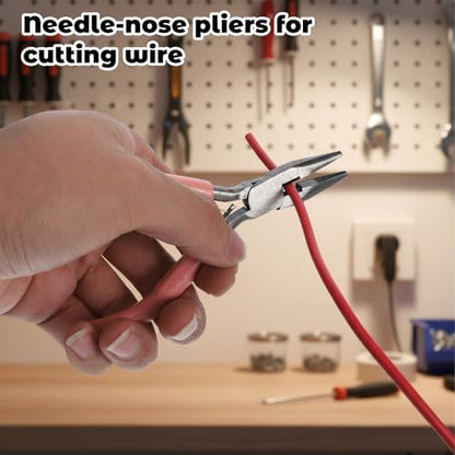 Zipper Repair Kit Tool, 2 Pack Zipper Pliers, Zippers Install Pliers, Needle-Nose Plier and End-Cutting Plier for Zippers Replacement, Fix, DIY Jewelry and Home Maintenance