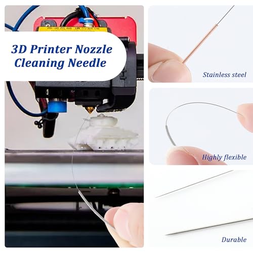 10PCS 3D Printer Nozzle Cleaning Needles, 10Size Stainless Steel
