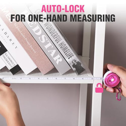 WORKPRO Soft Tape Measure, 60" Retractable Body Measuring Tape, Pink 2-Pack - color: Pink