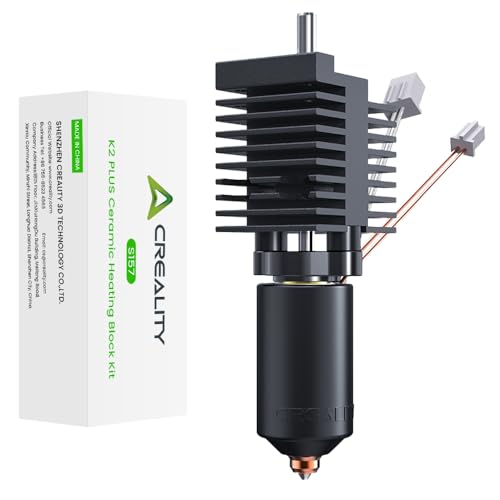 Creality Official K2 Plus Ceramic Heating Block Kit, Unicorn Quick Swap Nozzle Kit, High Temperature Resistant, All-Metal Integrated Design Kit for K2 Plus 3D Printer - style: Hotend
