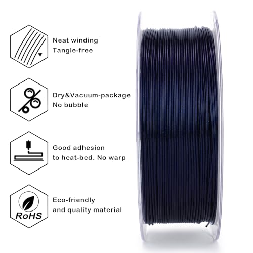ZIRO Super Shiny Sparkle Glitter PLA, Firely Series 2.2lb, Deepsea Blue - color: Deepsea Blue