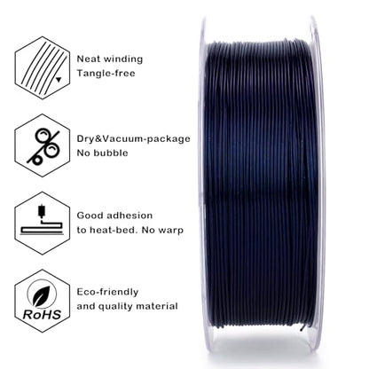 ZIRO Super Shiny Sparkle Glitter PLA, Firely Series 2.2lb, Deepsea Blue - color: Deepsea Blue