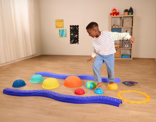 Balance Beam for Kids - Interlocking Balancing Beams - sensory pods - Active Play for Toddlers, Kids - 3 Years +