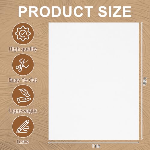 15 Pack Poster Boards 11 x 14 Inch White Poster Boards Heavyweight Poster Board Blank Poster Paper for Vision Boards Crafts Projects School Supplies Presentations Drawing Scrapbooking