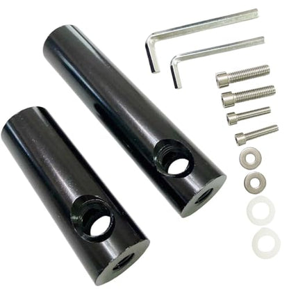 Steering Damper Mounting Bracket Kit Compatible with V5 11 inch Electric Scooter, Motorcycle Stabilizer Mount, Easy-Install Damper Bracket for V5 Scooters & Motorcycles (Black) - color: Black