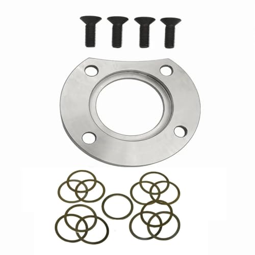 Tokinng Rear Bearing Support Plate & Shim Kit Fit for Mustang T5 World Class HD 5 Sp Transmission, Replaces# T5144, E5ZZ7195A, E5ZZ-7195A