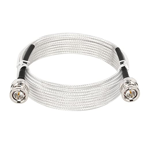 XRDS - RF SDI Cable 20ft, 3G/6G HD-SDI, 75 Ohm RG179 Extension Cable with BNC to BNC Male Connector for Surveillance Camera Systems - color: Silver, size: 20 FT