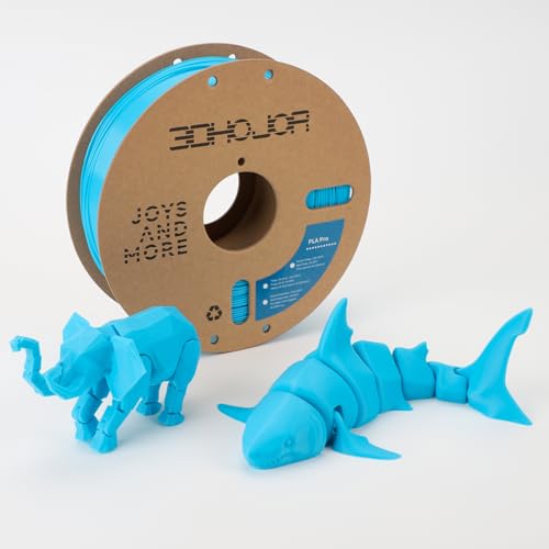 3DHoJor PLA+ 3D Printer Filament Light Blue,1KG - color: Light Blue