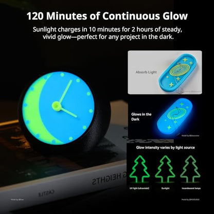 ANYCUBIC PLA 3D Printer Filament, Glow in the Dark, 3D Printing PLA Filament 1.75mm Dimensional Accuracy +/- 0.02mm, 1KG Reusable Spool (2.2 lbs), Glow Green - color: 1kg Pla Glow in the Dark - Glow to Green
