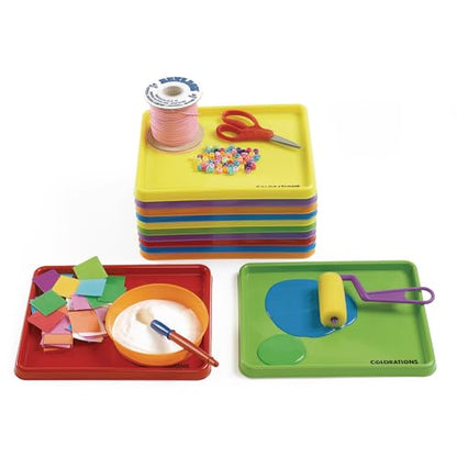 Colorations Mini Art Trays, Set of 12, Ages 3+, PreK+