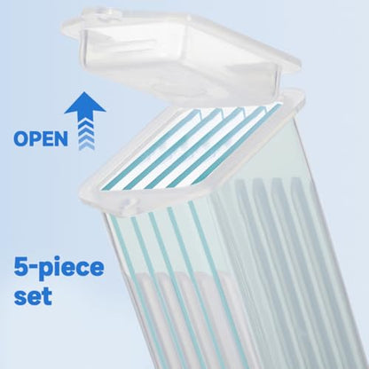 Scicalife Glass Slide Box Microscope Slide Case with Slotted Channels Secure Snap Closure Easy-Clean Storage for Pathology Holders Lab Case 50-Pack 3.42 X 1.06 X 0.70 in