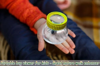 4Pack Bug Cather 5X Magnifyer Insect Jar Observation Bug Viewer Kit