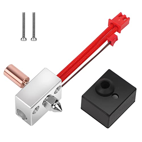 Creality Official Sprite Extruder Upgrade Heater Block Kit High Temperature Pro 300℃ Titanium Heatbreak Plated Copper Nozzle Compatible with Creality Ender 3 S1/Ender3 S1 Pro/CR10 Smart Pro - style: C-High Temperature PRO