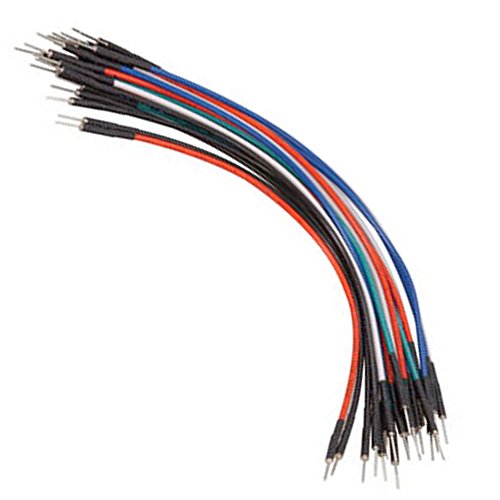 Jameco Valuepro FS150-20 Test Leads Breadboard 20 Pack 5.9" (150 mm) Wire Pin Contacts