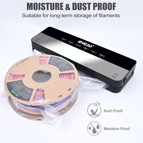 3D Filament Vacuum Sealer for Filament Storage Bags, Auto Completely Sealed, No air Leakage, 3D Printer Filament Storage Bags 30Pcs Vacuum Sealed Kit with 30 Desiccants - style: 30 Bags & Vacuum Sealer