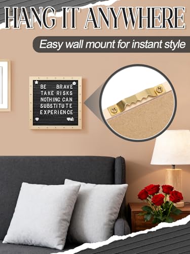 Aulock 10×10" Light up Felt Letter Board with Changeable Letters & Tripod - color: Black