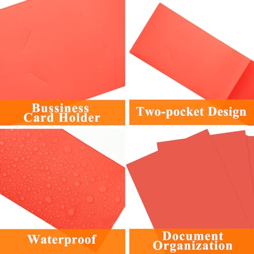 pmybupo Paper Folders with Two-Pockets,Fit Letter Size,25pcs Red - color: Red 25