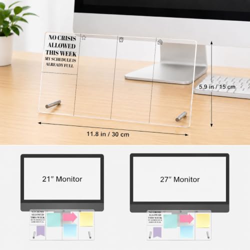 No Crisis Allowed This Week Memo Board Office Acrylic Monitor Memo Board - color: No Crisis Allowed This Week