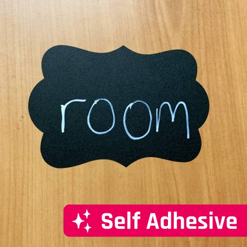 50 Pack, Large Chalkboard Labels Stickers - Cloud Design, 6" x 4"