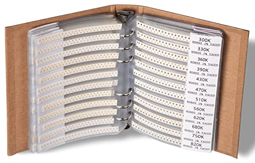 SMD 0805 Book, Resistors, Capacitors, Transistors, Diodes SMT Electronic Components Assortment - 5435 pcs - style: 0805 SMD Book