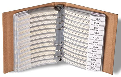 SMD 0805 Book, Resistors, Capacitors, Transistors, Diodes SMT Electronic Components Assortment - 5435 pcs - style: 0805 SMD Book